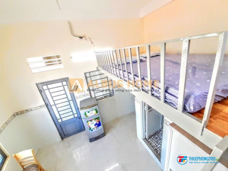 Phòng trọ Mới 100% có gác- Nội thất- Khoá vân tay