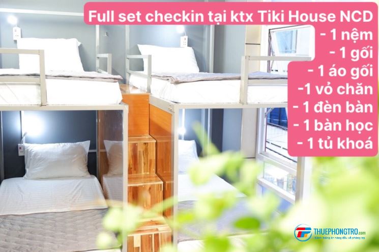 Thông báo ktx Tiki House chi nhánh Nguyễn Cửu Đàm gần trường Hufi