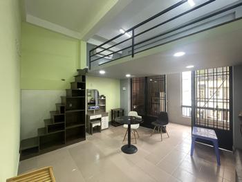 Phòng 35m2, lầu 2, có gác, bếp nấu ăn, ban công, cửa sổ, ngay 97 Phú Hòa