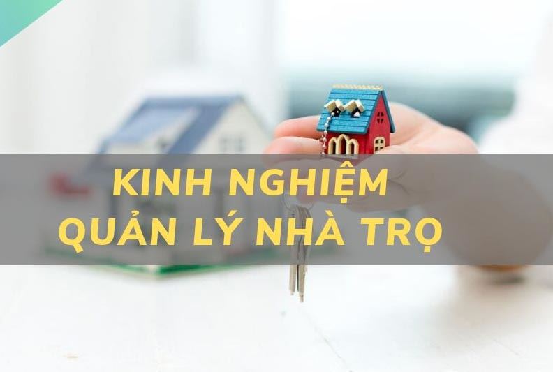 Những điều cần lưu ý trong việc quản lý nhà trọ